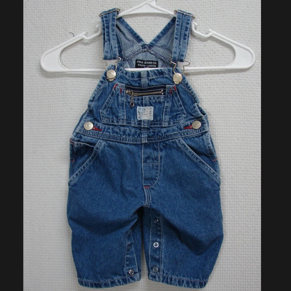 Kids Blue Denim Overalls